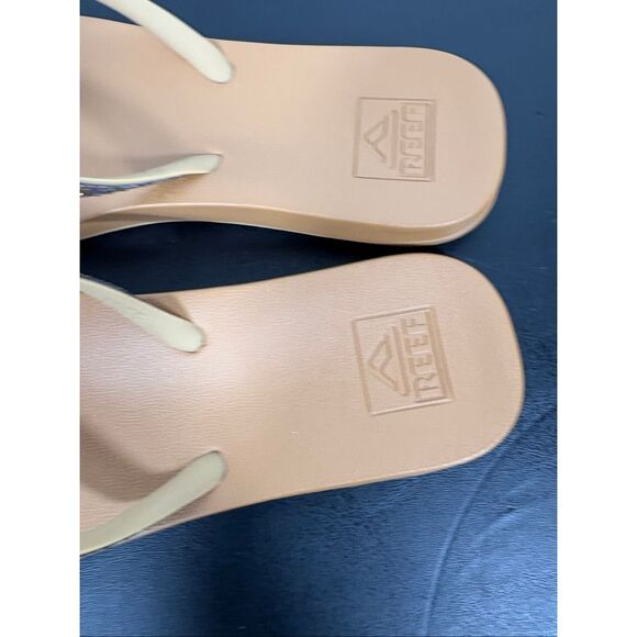 Reef Stargazer Tan Flip Flops Thongs Sandals Glitter Size 6-7 - Picture 4 of 9